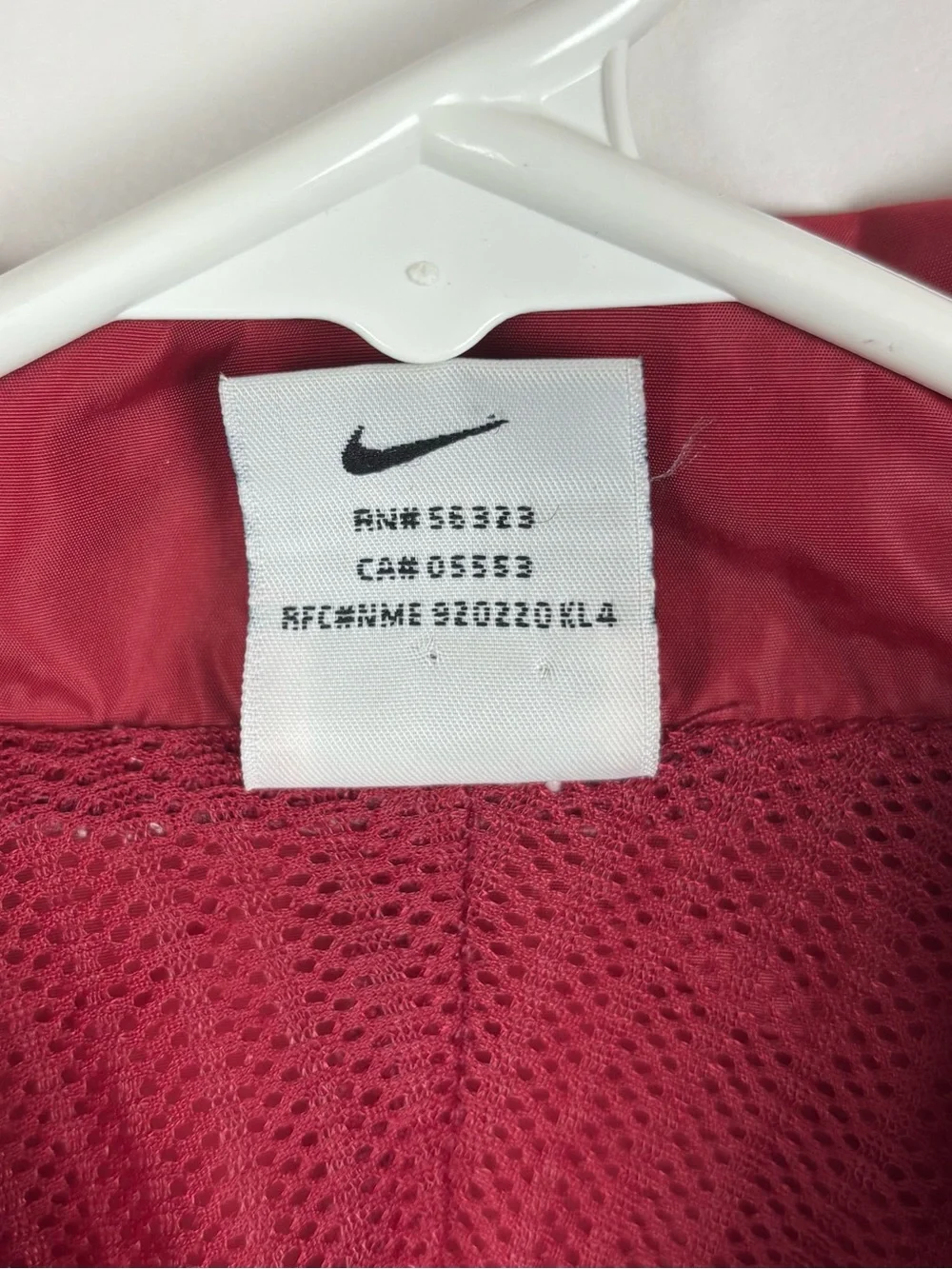 Vintage 90s Nike Team Alabama Crimson Tide Nylon Windbreaker zip Up Jacket Small